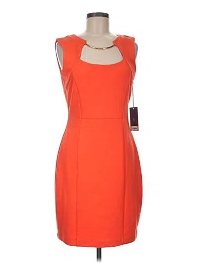 Pre-owned Jennifer Lopez Cocktail Dress In Orange