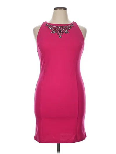 Pre-owned Jennifer Lopez Cocktail Dress In Pink