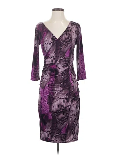 Pre-owned Jennifer Lopez Cocktail Dress In Purple
