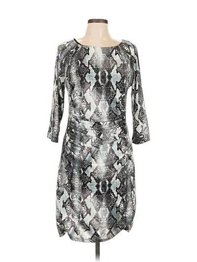 Pre-owned Jennifer Lopez Cocktail Dress In Silver