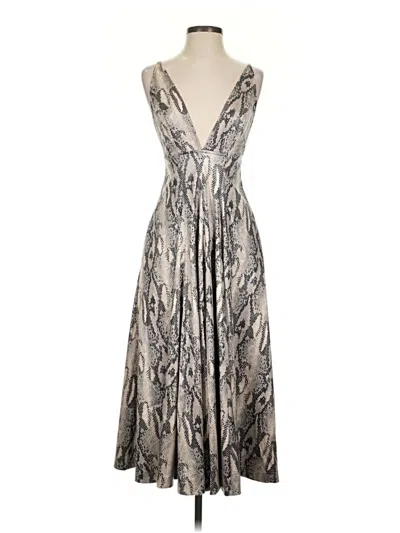 Pre-owned Jennifer Lopez Cocktail Dress In Silver