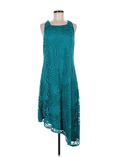Pre-owned Jennifer Lopez Cocktail Dress In Teal