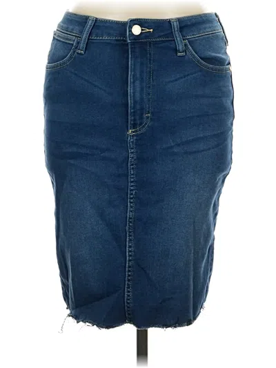 Pre-owned Jennifer Lopez Denim Skirt In Blue