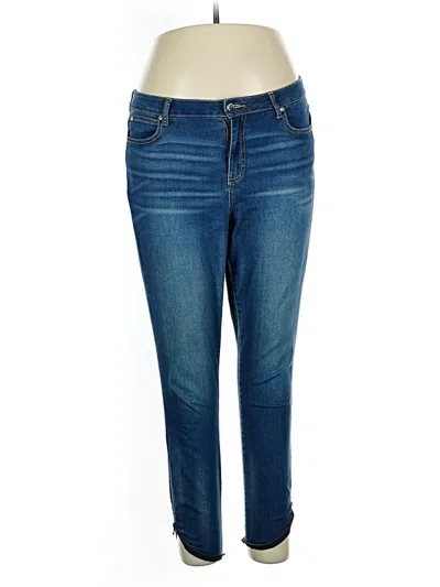 Pre-owned Jennifer Lopez Jeans In Blue
