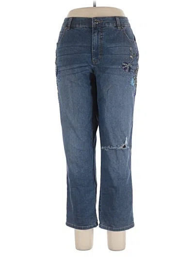 Pre-owned Jennifer Lopez Jeans In Blue