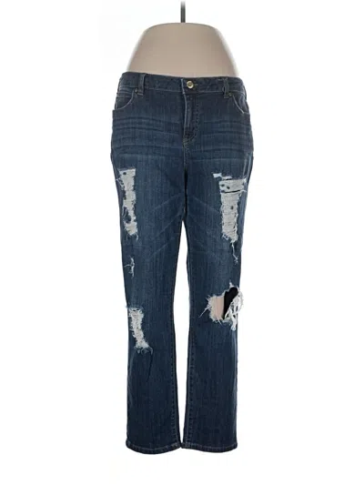 Pre-owned Jennifer Lopez Jeans In Blue