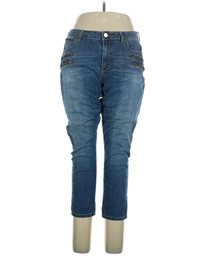 Pre-owned Jennifer Lopez Jeans In Blue