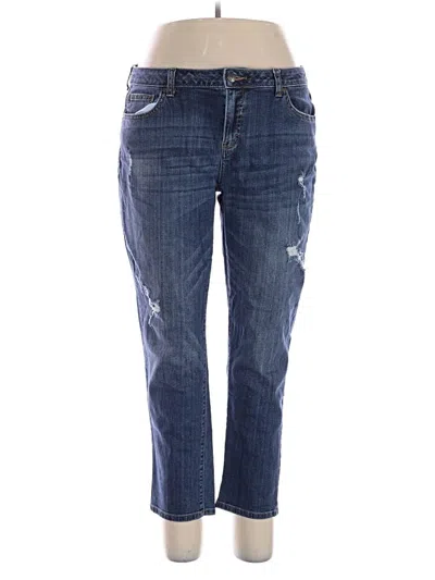Pre-owned Jennifer Lopez Jeans In Blue