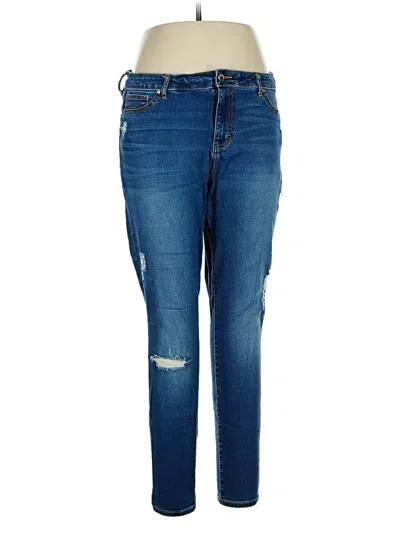 Pre-owned Jennifer Lopez Jeans In Blue