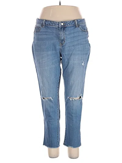 Pre-owned Jennifer Lopez Jeans In Blue
