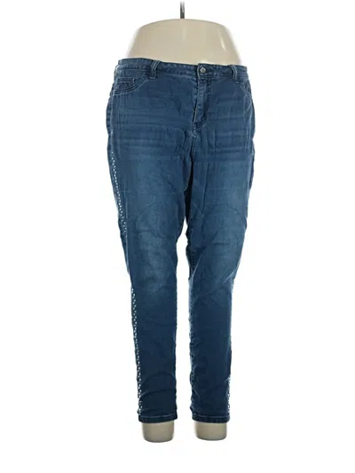 Pre-owned Jennifer Lopez Jeans In Blue