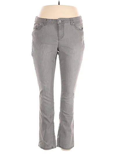 Pre-owned Jennifer Lopez Jeans In Gray