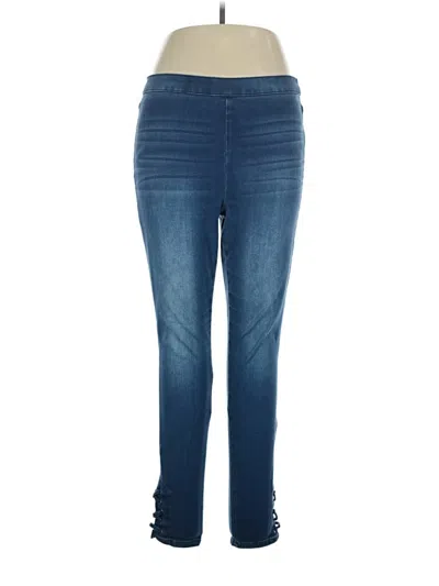 Pre-owned Jennifer Lopez Jeggings In Blue