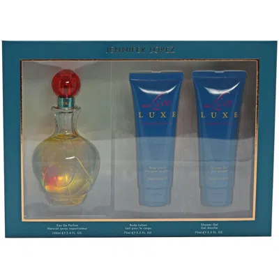 Jennifer Lopez Live Luxe Ladies By J. Lo Set- 3.4 oz Edp, 2.5 oz Body Lotion, 2.5 oz Shower Gel
