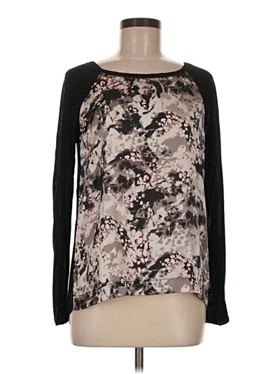 Pre-owned Jennifer Lopez Long Sleeve Blouse In Black