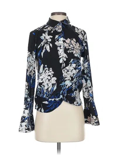 Pre-owned Jennifer Lopez Long Sleeve Blouse In Blue