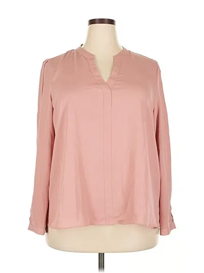 Pre-owned Jennifer Lopez Long Sleeve Blouse In Pink