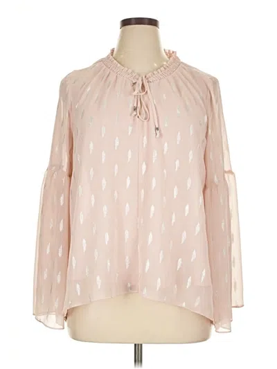 Pre-owned Jennifer Lopez Long Sleeve Blouse In Pink