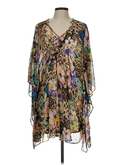 Pre-owned Jennifer Lopez Poncho In Gold