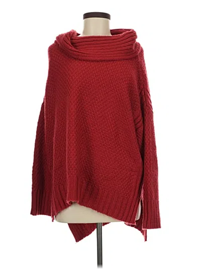 Pre-owned Jennifer Lopez Poncho In Red