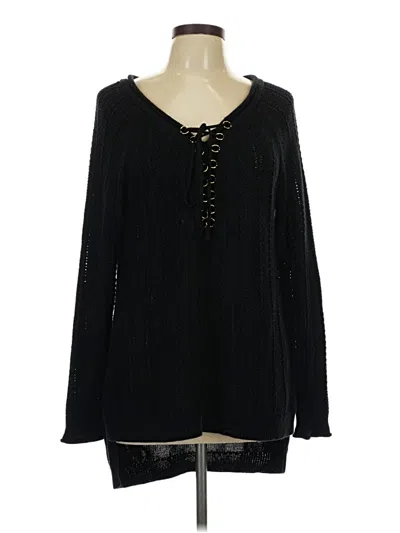 Pre-owned Jennifer Lopez Pullover Sweater In Black