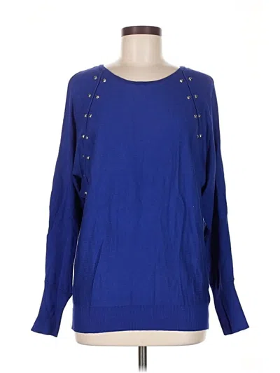 Pre-owned Jennifer Lopez Pullover Sweater In Blue