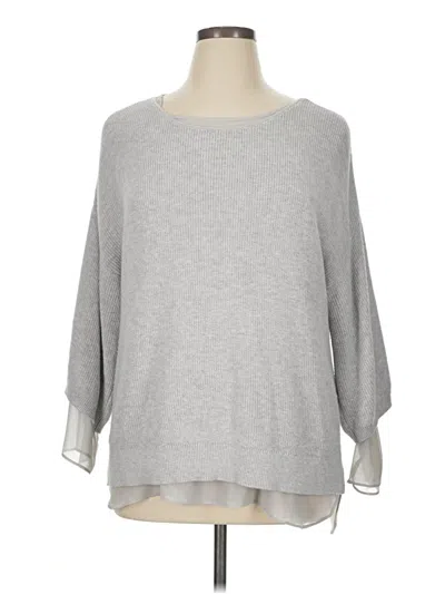 Pre-owned Jennifer Lopez Pullover Sweater In Gray