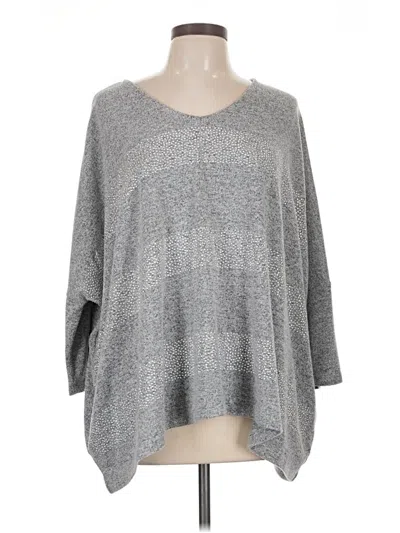 Pre-owned Jennifer Lopez Pullover Sweater In Gray
