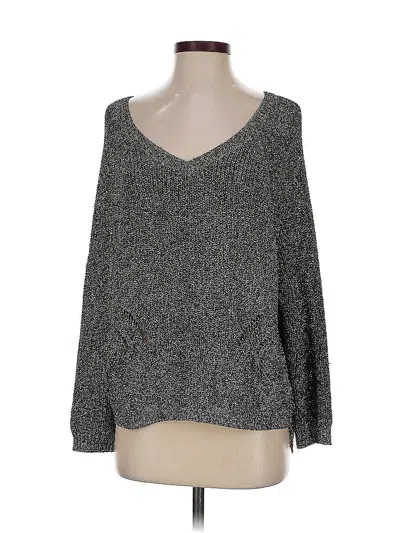 Pre-owned Jennifer Lopez Pullover Sweater In Silver