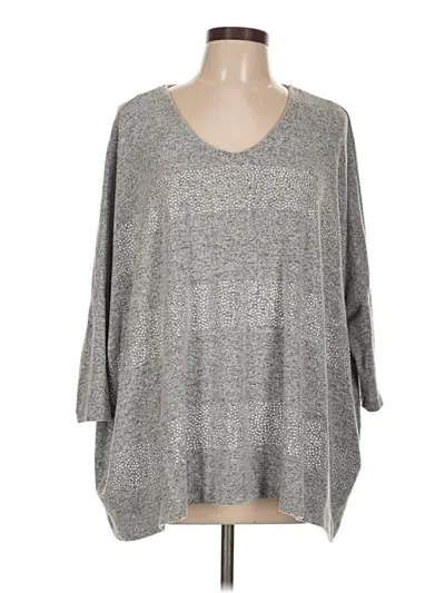 Pre-owned Jennifer Lopez Pullover Sweater In Silver