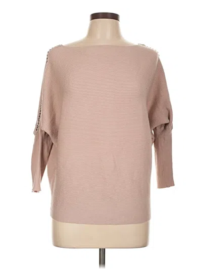 Pre-owned Jennifer Lopez Pullover Sweater In Tan