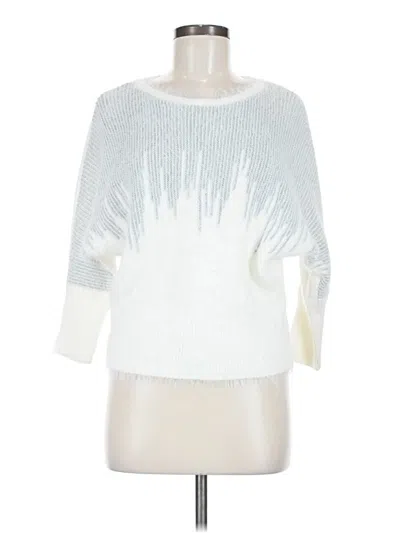 Pre-owned Jennifer Lopez Pullover Sweater In White