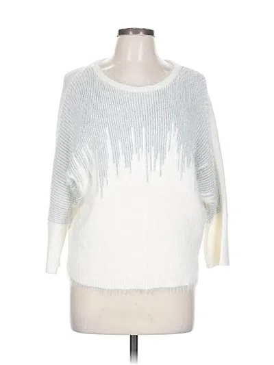 Pre-owned Jennifer Lopez Pullover Sweater In White