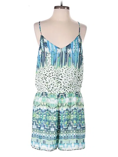 Pre-owned Jennifer Lopez Romper In Green