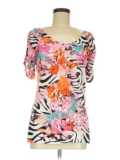 Pre-owned Jennifer Lopez Short Sleeve Blouse In Pink