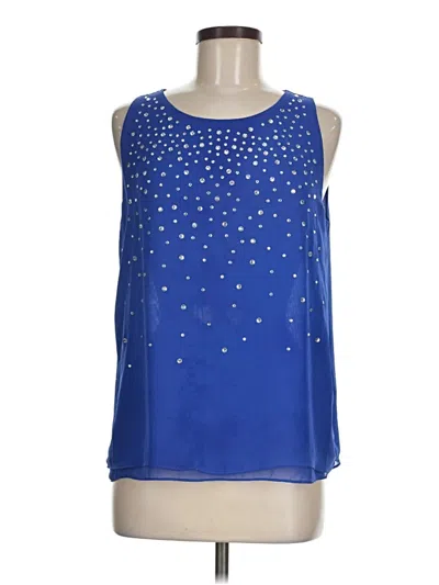 Pre-owned Jennifer Lopez Sleeveless Blouse In Blue