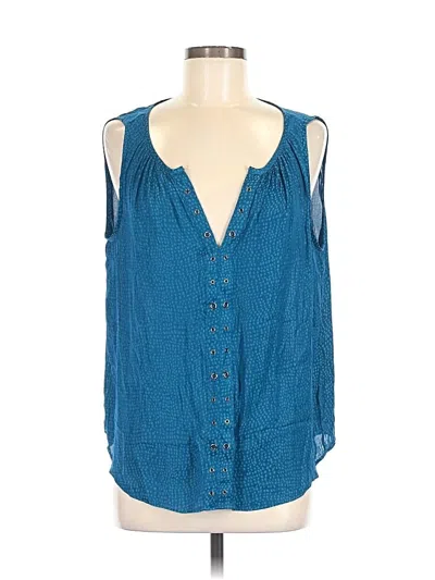 Pre-owned Jennifer Lopez Sleeveless Blouse In Blue