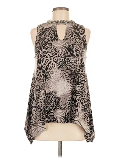 Pre-owned Jennifer Lopez Sleeveless Blouse In Gray