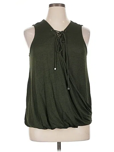 Pre-owned Jennifer Lopez Sleeveless Blouse In Green