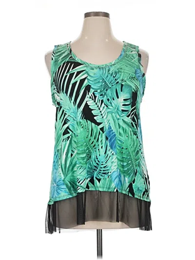 Pre-owned Jennifer Lopez Sleeveless Blouse In Green
