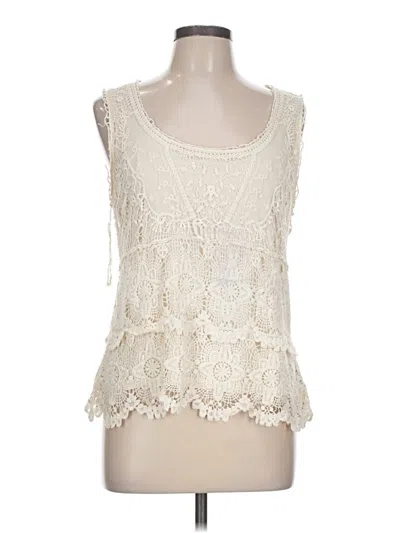 Pre-owned Jennifer Lopez Sleeveless Blouse In Ivory