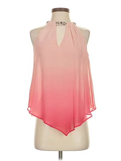 Jennifer Lopez Sleeveless Blouse In Pink