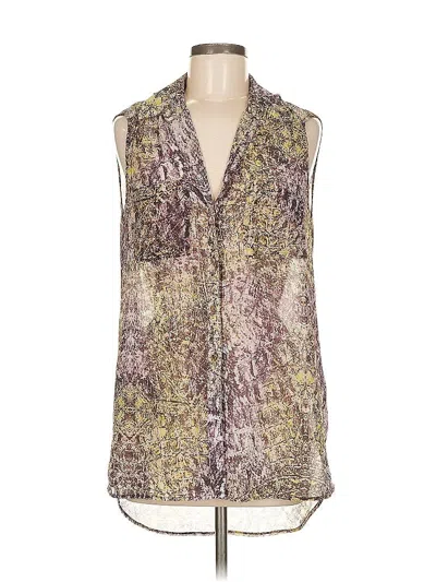 Pre-owned Jennifer Lopez Sleeveless Blouse In Purple