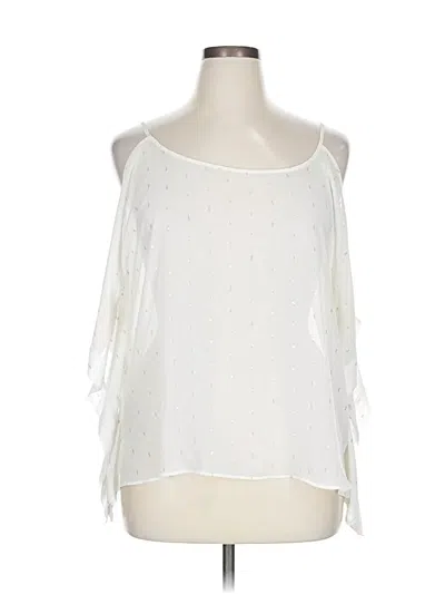 Pre-owned Jennifer Lopez Sleeveless Blouse In White