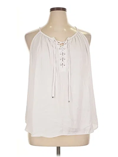 Pre-owned Jennifer Lopez Sleeveless Blouse In White