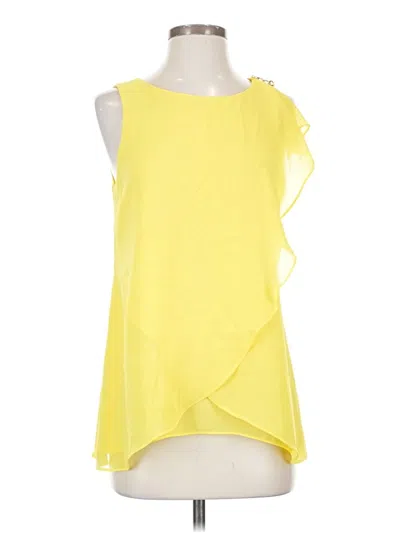 Pre-owned Jennifer Lopez Sleeveless Blouse In Yellow