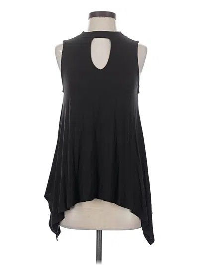 Pre-owned Jennifer Lopez Sleeveless Top Black Halter Neckline Tops