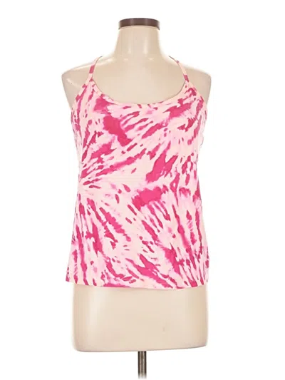 Pre-owned Jennifer Lopez Sleeveless Top Pink Halter Neckline Tops