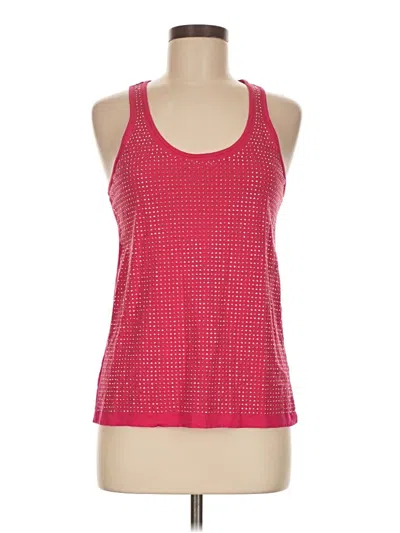 Pre-owned Jennifer Lopez Sleeveless Top Red Halter Neckline Tops