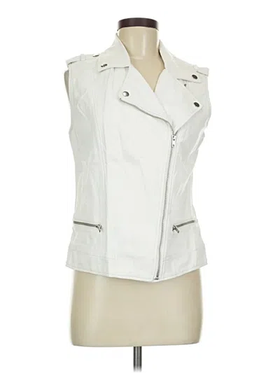 Pre-owned Jennifer Lopez Vest In White